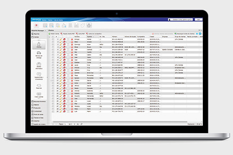 Base de datos de clientes en OktoPOS Manager