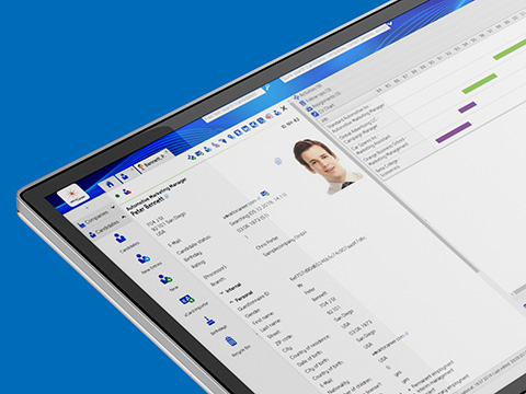 OktoCareer Persoonlijk Kandidatenbeheer OktoCareer op laptop met geopend kandidatenbestand