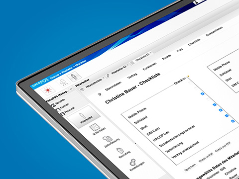 Mitarbeiter Checkliste in der management software