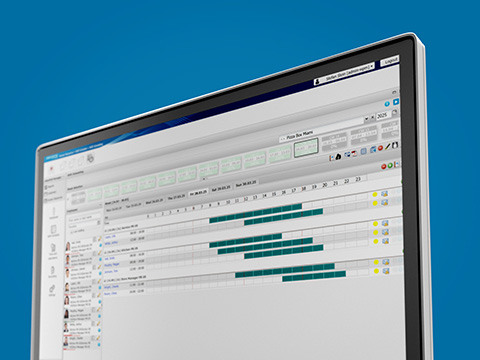Wekelijks staafdiagram Wekelijks overzicht van de werknemer met staafdiagram