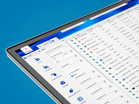 Kundenverwaltung in Personal management Software