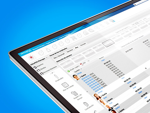 Tiempos de empleados en el software de gestión